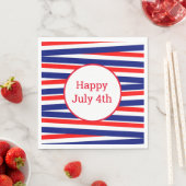 Vierde juli: Patriottisch Papier Napkins Servet (Insitu)