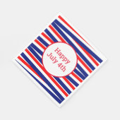 Vierde juli: Patriottisch Papier Napkins Servet (Hoek)