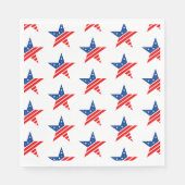 Vierde juli: Patriottisch Papier Napkins Servet (Voorkant)