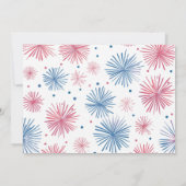 Vierde juli patriottische bearly wacht baby shower kaart (Achterkant)