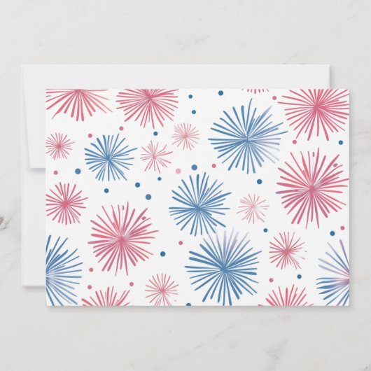 Vierde juli patriottische bearly wacht baby shower kaart (Achterkant)