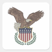 Vierde juli patriottische sticker (Voorkant)