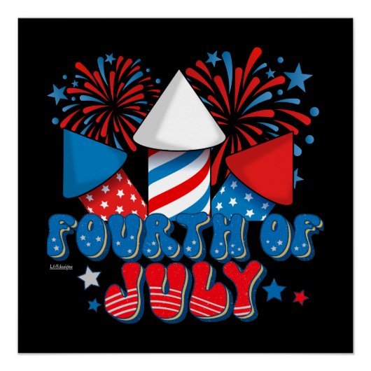 VIERDE JULI PERFECT POSTER (Voorkant)