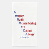 vierde juli picknickbenodigdheden servet (Voorkant)