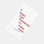 vierde juli picknickbenodigdheden servet (Hoek)