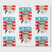 vierde juli president biden merica usa cadeaupapier (Vlak)