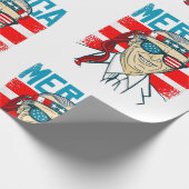vierde juli president biden merica usa cadeaupapier (Hoek)