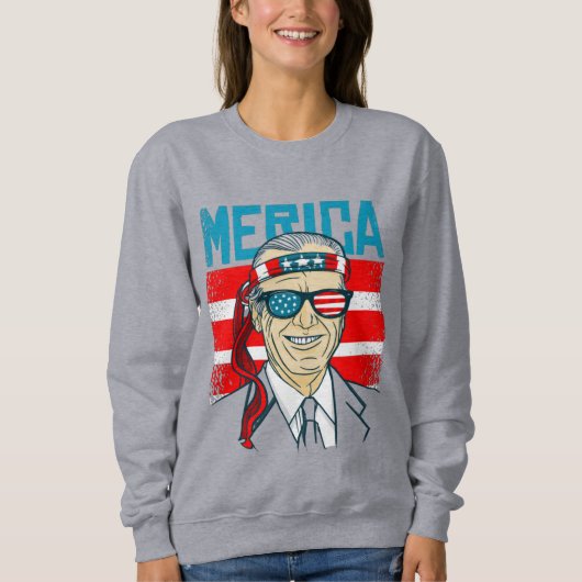 vierde juli president biden merica usa trui (Voorkant)