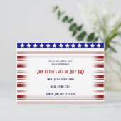 Vierde juli: Red White en Blue Candystripe Kaart (Staand voorkant)