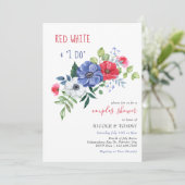 Vierde juli Rood White en ik doe koppels schokdemp Kaart (Staand voorkant)