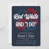 Vierde juli Rood White en ik doe koppels schokdemp Kaart (Voorkant)