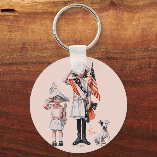 Vierde juli sleutelhanger (Voorkant)