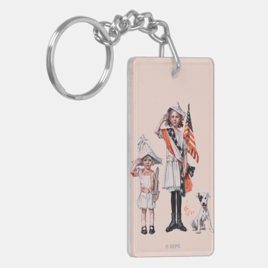 Vierde juli sleutelhanger (Voorkant Links)