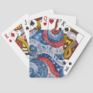 Vierde Juli Sterrenmuziek Wervelingen Pokerkaarten