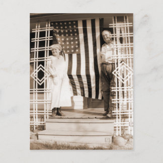 Vierde juli  stijl briefkaart