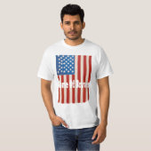 Vierde juli T-shirt Home of the Braves Amerikaans (Voorkant volledig)