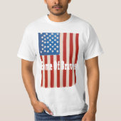 Vierde juli T-shirt Home of the Braves Amerikaans (Voorkant)