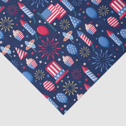 Vierde juli tissuepapier (Detail)