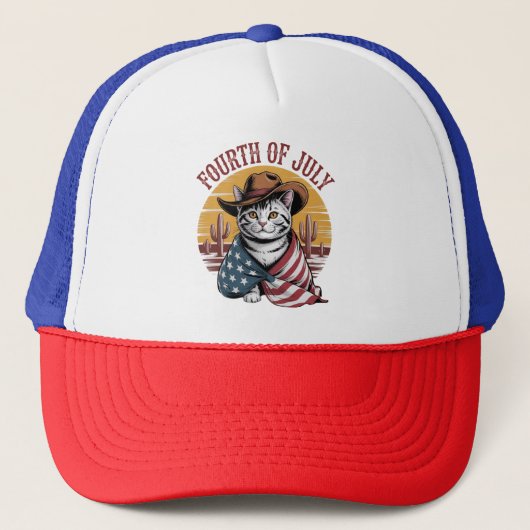 Vierde juli trucker pet (Voorkant)
