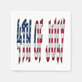 Vierde juli Verenigde Staten Onafhankelijkheidsdag Servet (Voorkant)