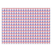 Vierde juli Verenigde Staten patriottische strips Tafelkleed (Voorkant (Horizontaal))