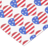 Vierde juli Verenigde Staten patriottische strips Tafelkleed (Gekanteld)
