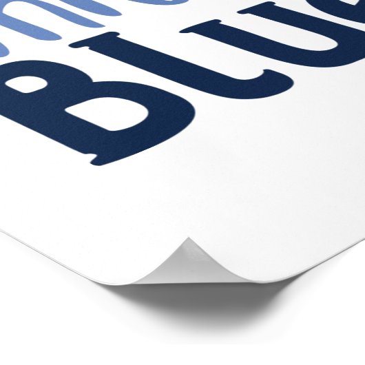 Vierde juli Verenigde Staten Red White Blue Modern Poster (Hoek)