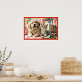 Vierde Juli-versiering en knuffeldieren, Poster (Keuken)