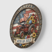 Vierde Juli Vintage Tractor Grote Klok (Hoek)