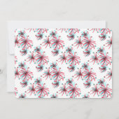 Vierde juli Vlag Vuurvuurwapenschild Vakpartij Ver Kaart (Achterkant)