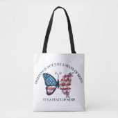 Vierde Juli Vlinder Tote Bag (Voorkant)