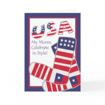Vierde juli voor mijn Moms Patriottische Sokken