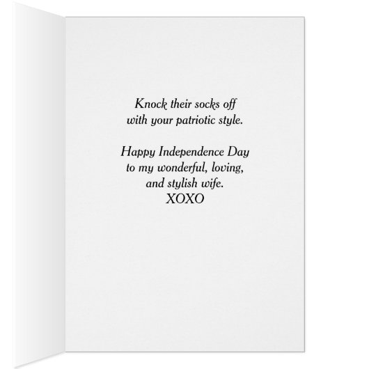 Vierde juli voor vrouw, patriottische sokken (Binnen (Rechts))