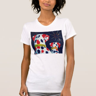 Vierde juli Vrijheids- en VrijheidsDalmatiërs T-shirt
