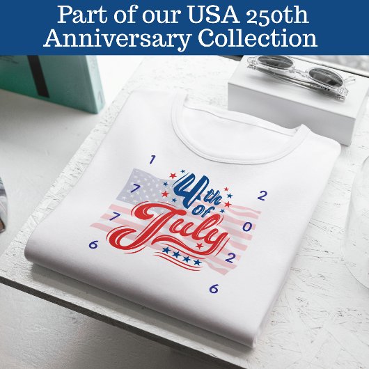 Vierde Juli VS 250ste Verjaardag T-shirt