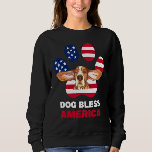 Vierde juli VS patriottische basset Hond Trui