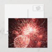Vierde juli vuurwerk 2011 briefkaart (Voorkant / Achterkant)