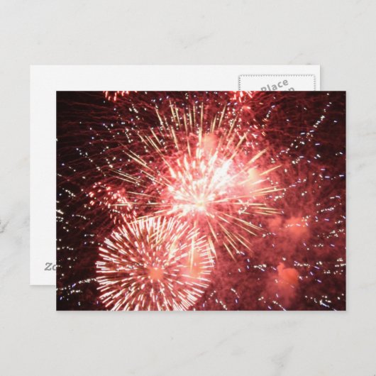 Vierde juli vuurwerk 2011 briefkaart (Voorkant / Achterkant)