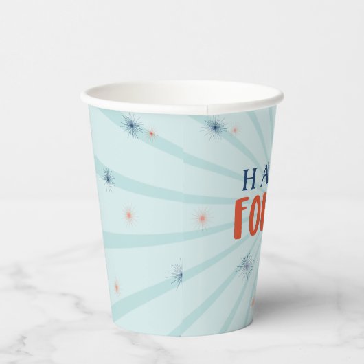 Vierde juli Vuurwerk Party Paper Cups Papieren Bekers (Rechts)