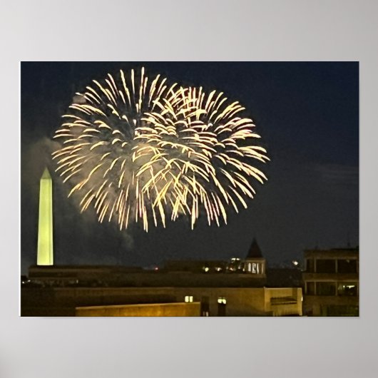 Vierde juli Vuurwerk Washington DC Poster (Voorkant)
