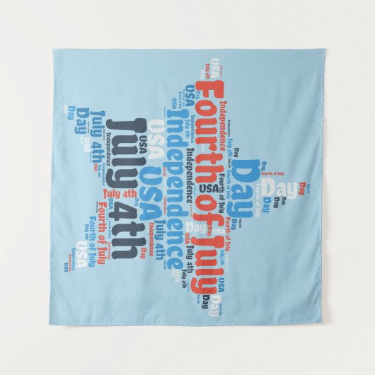 Vierde juli wandkleed (Voorkant (horizontaal))