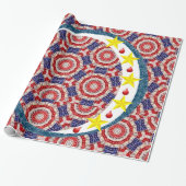 Vierde juli — Wrapping Paper Cadeaupapier (Uitgerold)