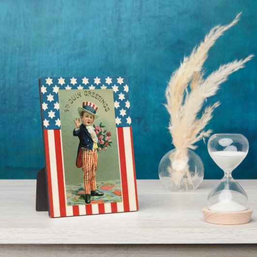  Vierde juli Young Oom Sam Fotoplaat (Zijkant)