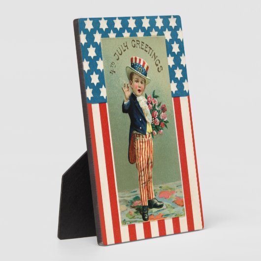  Vierde juli Young Oom Sam Fotoplaat (Zijkant)