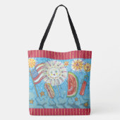 VIERDE JULY GANG & FIREWORKS CANVAS TAS Red (Achterkant)