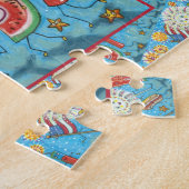 VIERDE JULY GANG, PARADE EN FIREWORKS HOLIDAY LEGPUZZEL (Zijkant)