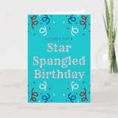 Vierde Kaart glitter Birthday (Voorkant)