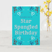 Vierde Kaart glitter Birthday (Gele Bloem)