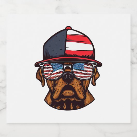 Vierde kamer van juli sparkling wijnetiket (Enkel label)