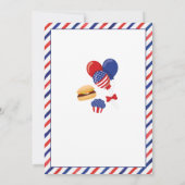 Vierde kelebration Backyard BBQ van juli Kaart (Achterkant)